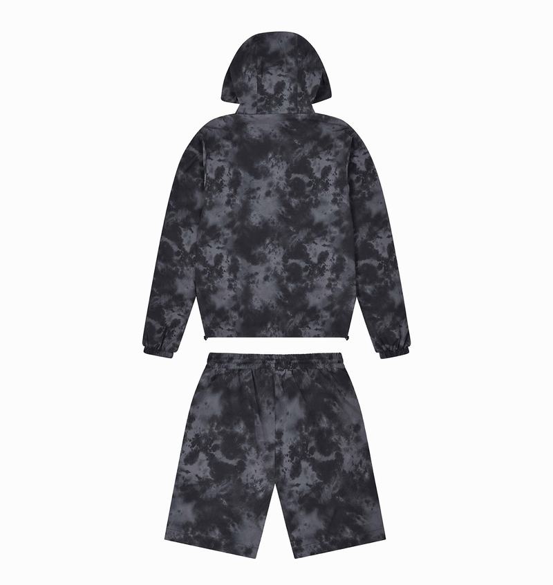 Kurtki Trapstar Pigment Irongate Windbreaker Męskie Czarne | Poland-704953