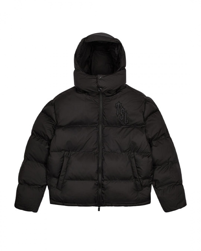 Kurtki Trapstar Shooters Zakapturzony Puffer Męskie Czarne | Poland-684170