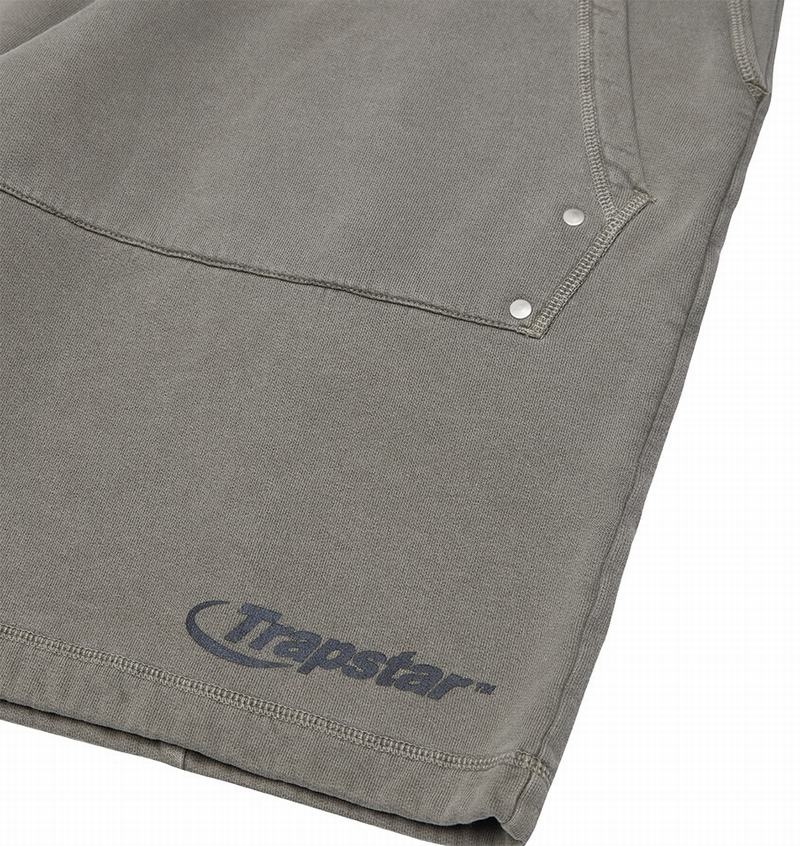 Spodenki Trapstar Hyperdrive Reinforced Rivet Męskie Khaki | Poland-937815