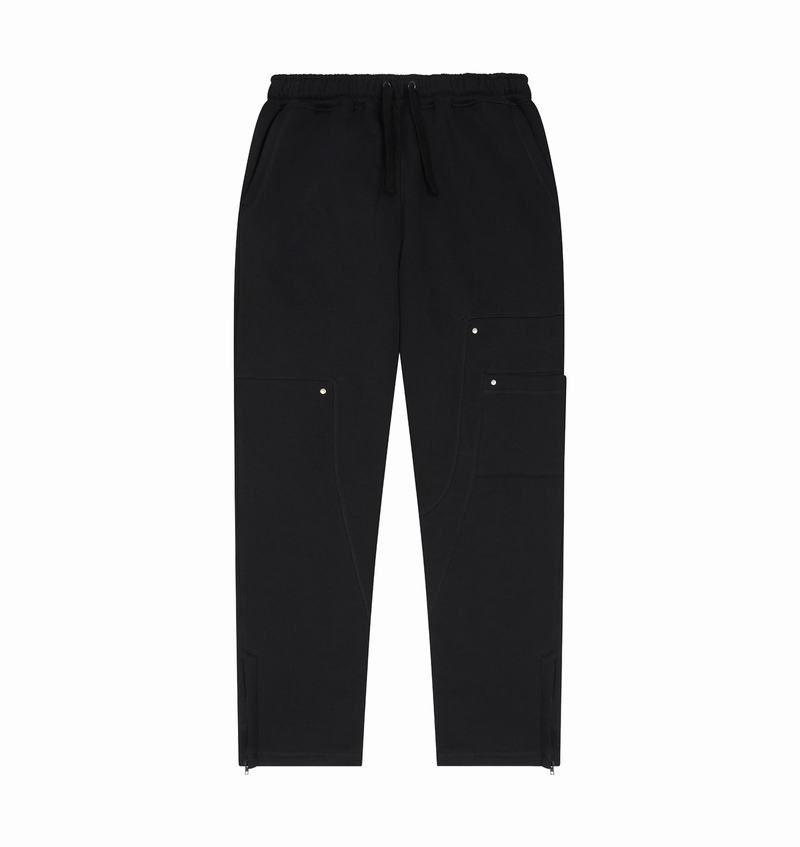 Spodnie Trapstar Hyperdrive Reinforced Rivet Joggers Męskie Czarne | Poland-854917