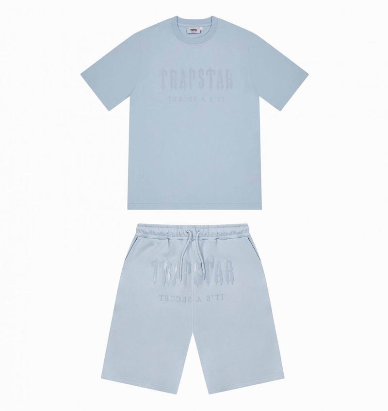 Zestawy Trapstar Decoded Gel Shorts Męskie Niebieskie | Poland-043187