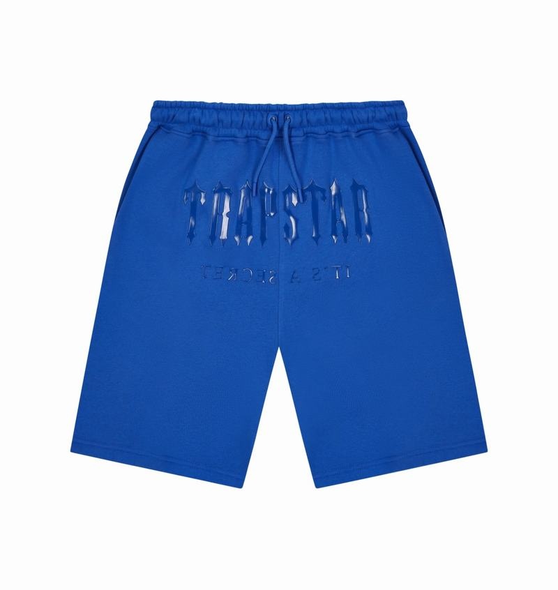 Zestawy Trapstar Decoded Gel Shorts Męskie Niebieskie | Poland-148392