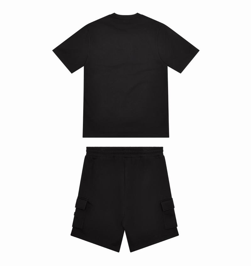 Zestawy Trapstar Irongate T Tech Zip Shorts Męskie Czarne | Poland-952160