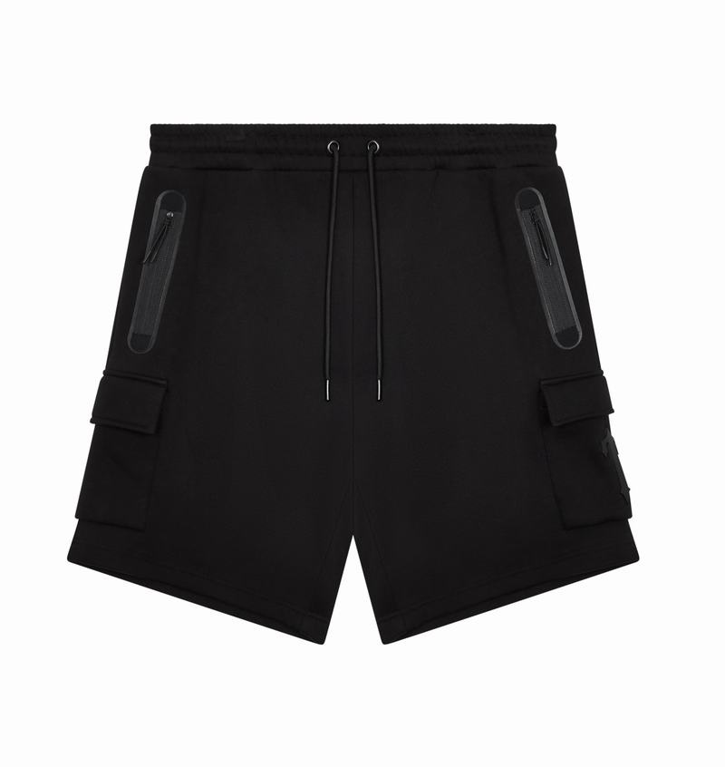 Zestawy Trapstar Irongate T Tech Zip Shorts Męskie Czarne | Poland-952160