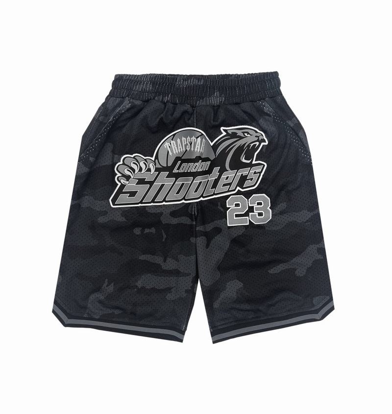 Zestawy Trapstar *PRE ORDER* Shooters SS23 Basketball Shorts Męskie Czarne Camo | Poland-081695