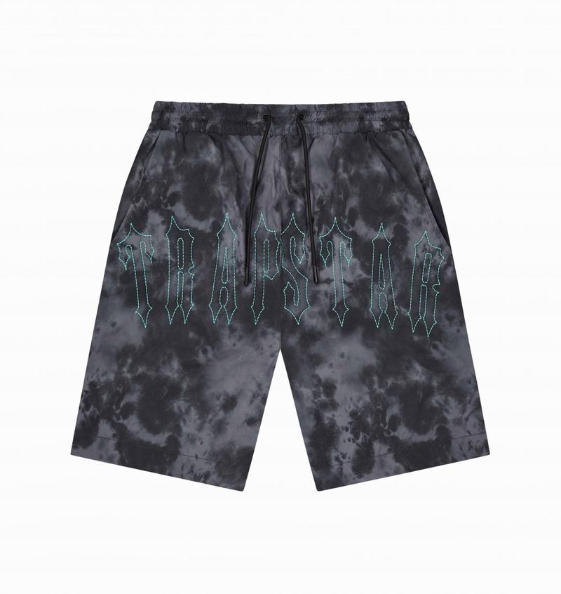 Zestawy Trapstar Pigment Irongate Shorts Męskie Czarne | Poland-214678